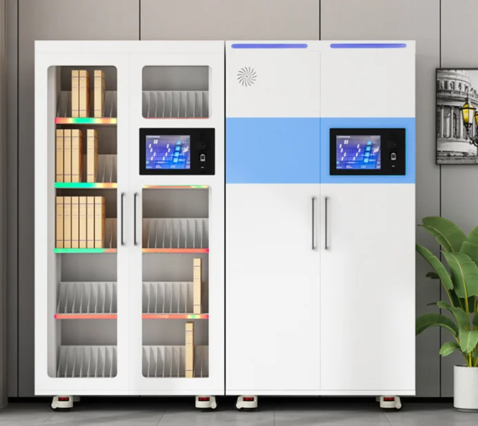 RFID file management intelligent filing equipment, file exchange circulation cabinet fingerprint face card recognition system