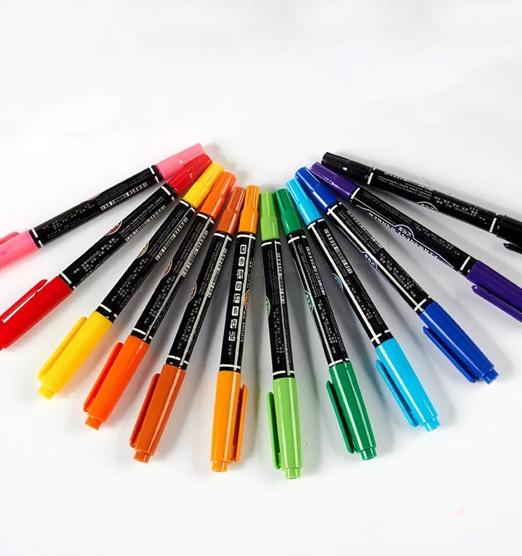 Wholesale double point art markers 10 colors paint mark pen sets acrylic permanent marker