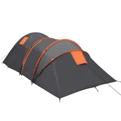 China supply 190t polyester pu coating waterproof 4 person tent party tent Double sheets two-bedroom apartment Family Tent