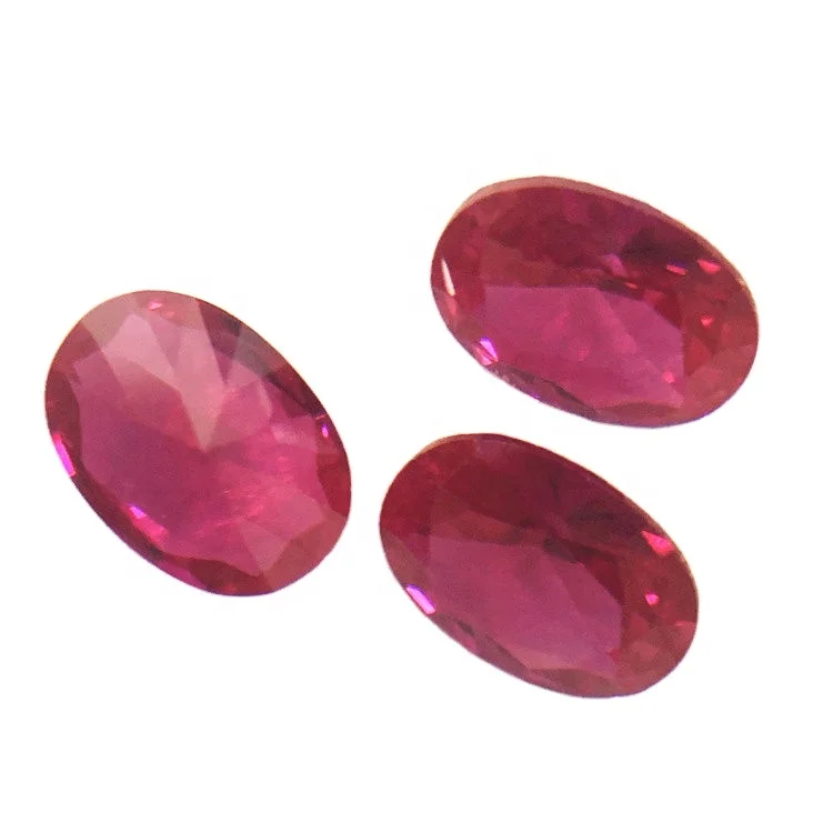5# loose egg shaped gem price gemstones red corundum niel gems fancy synthetic oval ruby stone for sale