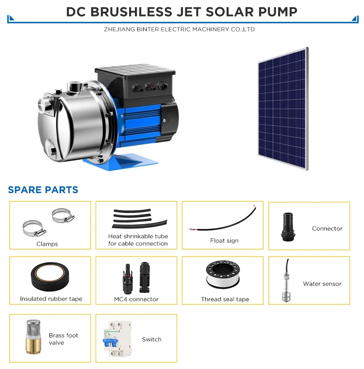 High Efficiency 1Inch 36V 400W DCTP Series Domestic Irrigation Centrifugal Solar Water Pump