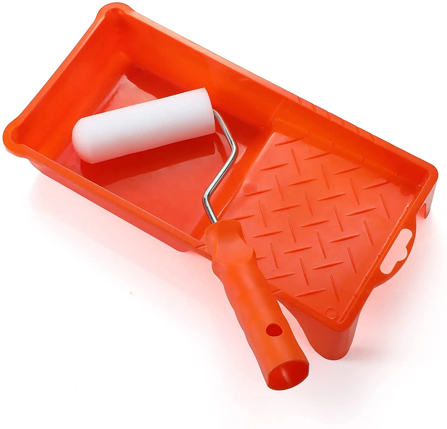 CIC 4 inch Paint Roller Foam Covers Roller Frame Sponge Mini Paint Foam Paint Roller Set