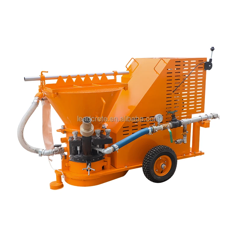 6m3h  refractory dry mix shotcrete machine for aluminum furnace linings