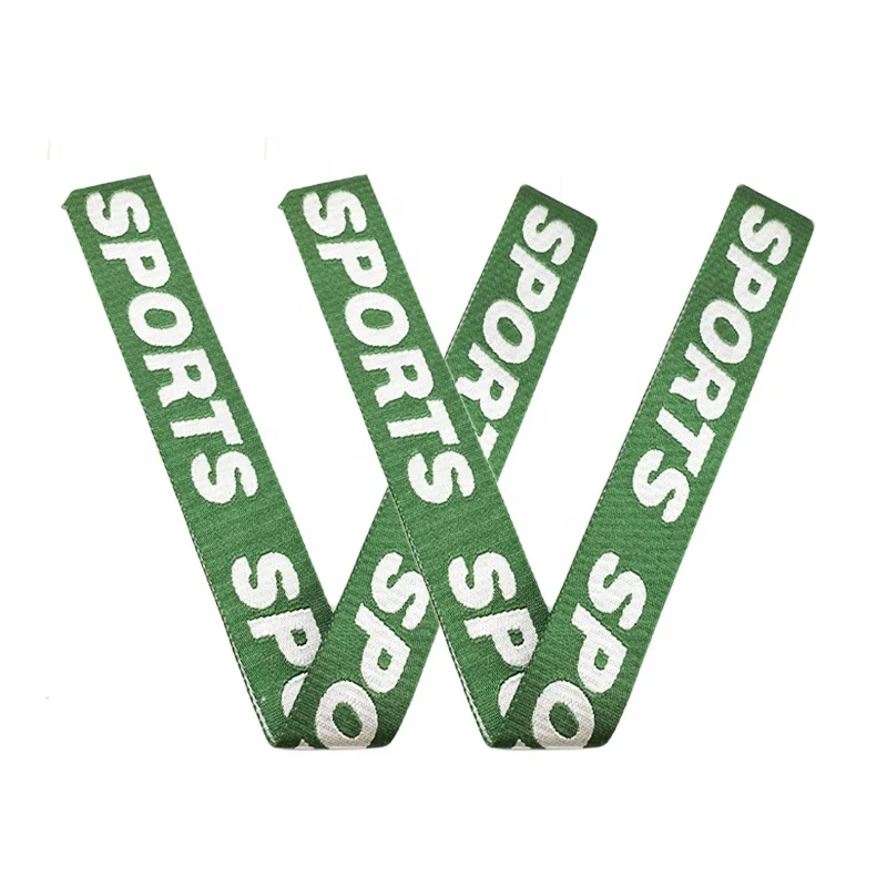 4CM Custom Polyester Fabric Embroidered Dacron Band Terylene Jacquard Nylon Pants Webbing Strap With Logo