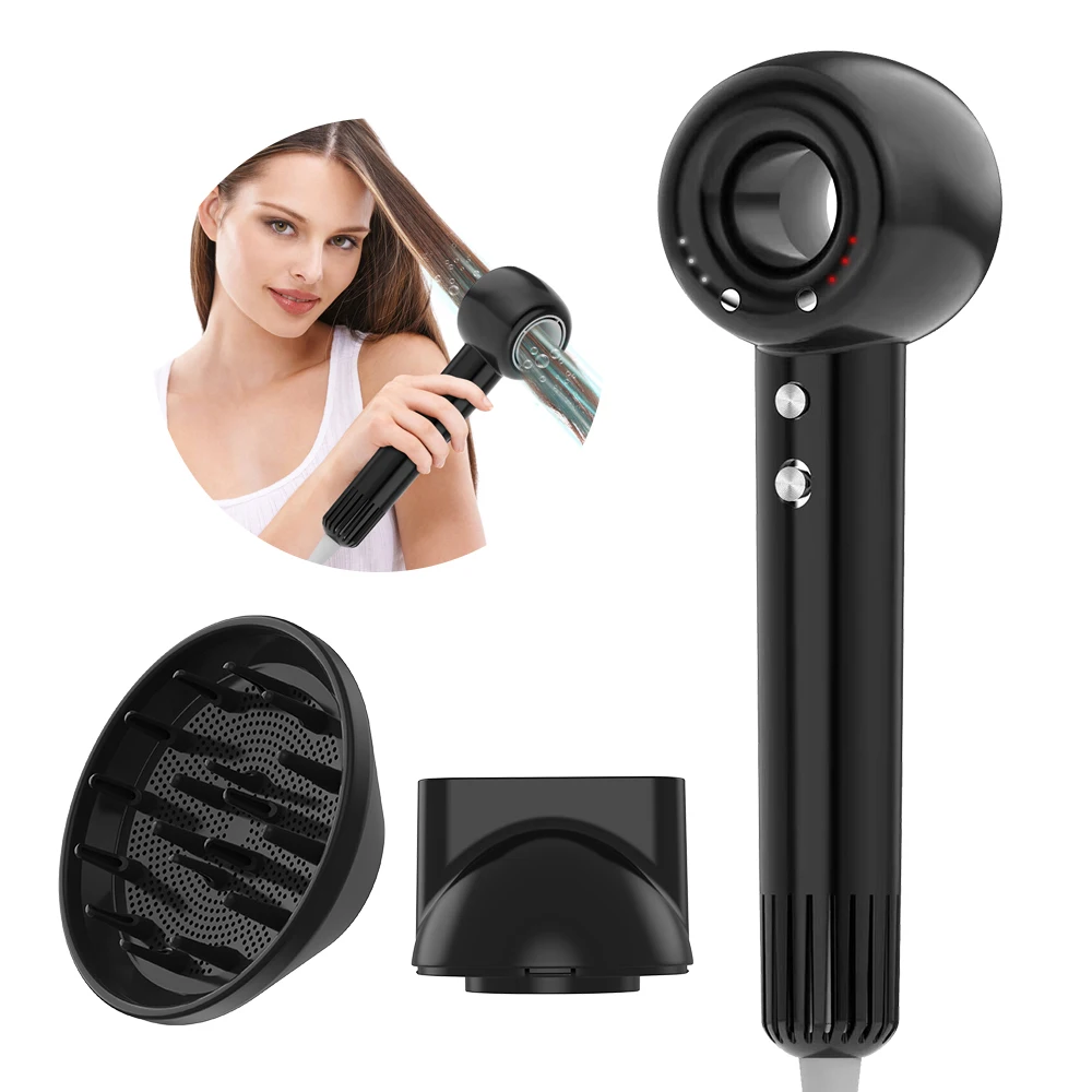Factory Price Salon Hairdryers Hair Care Leafless Travel 1400W Compact Ionic Hair Dryer Travel Blow Dryer with 110v and 220v