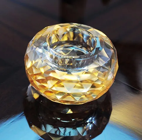 Хрустальный стеклянный подсвечник, подсвечник для ужина при свечах, украшение