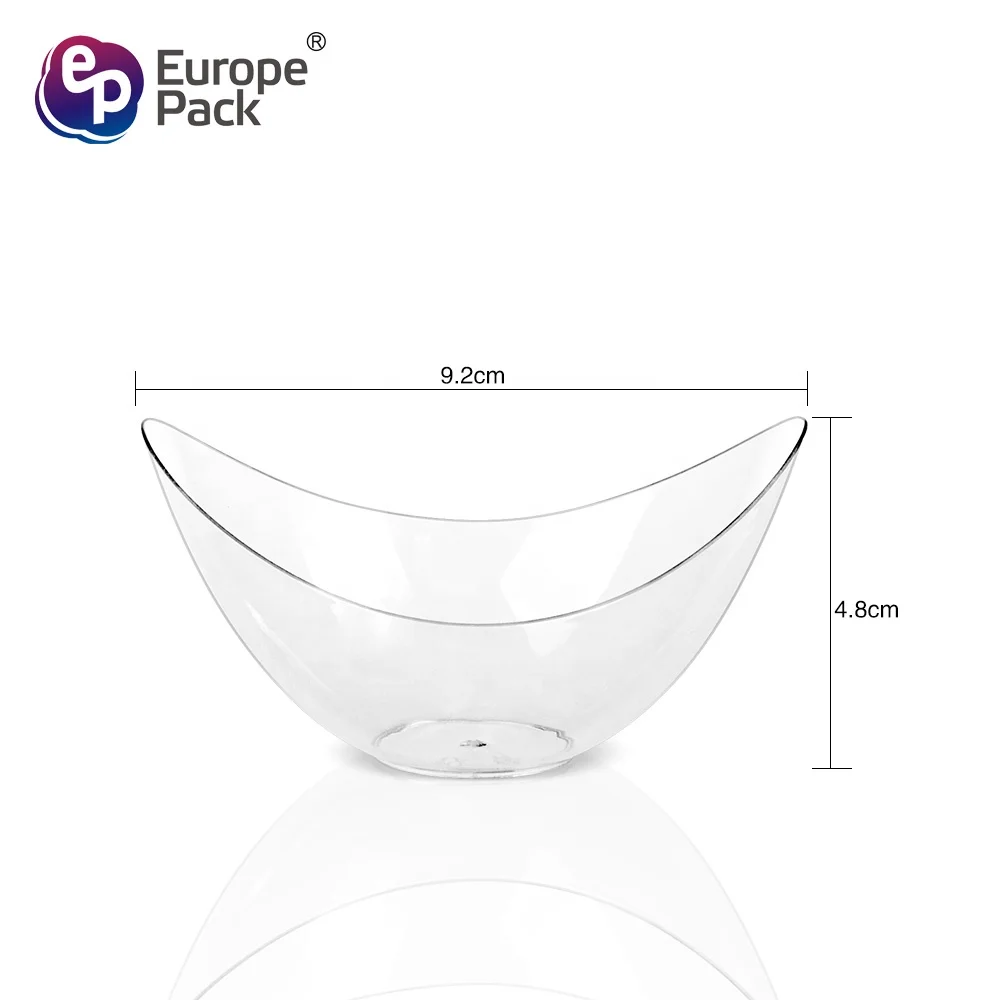 Europe-Pack wholesale creative design disposable PS plastic ice cream bowl for desserts