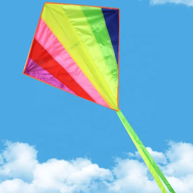 Custom Classic Design Rainbow Diamond Kites From The Weifang Kite Factory