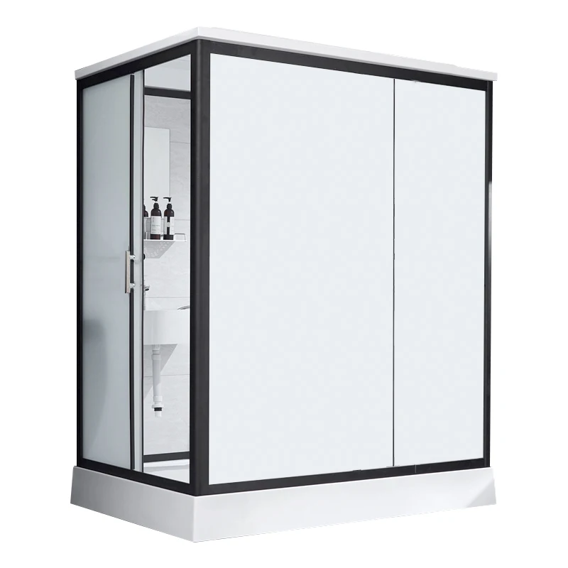 Integrated One-Piece SMC Integral Shower Enclosure Wet & Dry Separation Hotel & B&B Water-Free Prefab Bathroom Unit