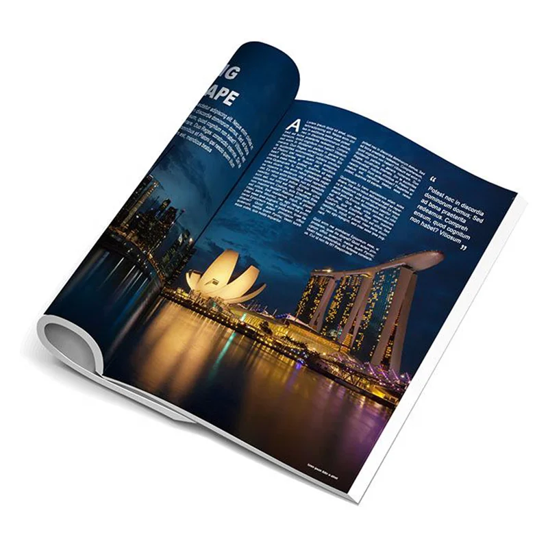 RTS 2022 Custom Printing Factory High-end Colorful uv logo Magazine Matt Finishing Novel Printing Softcover Book Printing