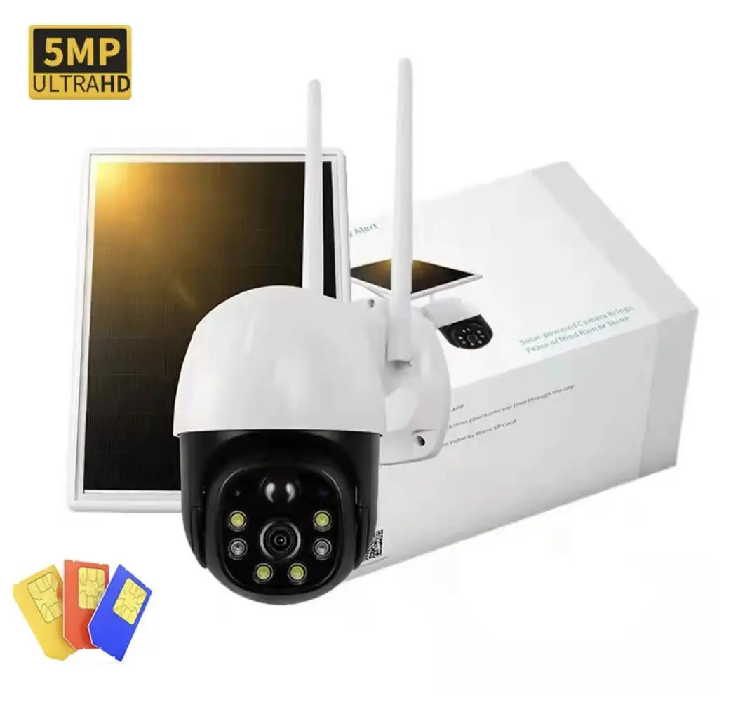 3MP 4G V380 на солнечной батарее уличная Wi-Fi беспроводная микро сеть безопасности CCTV Солнечная камера