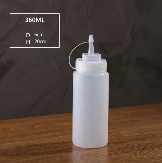 Hot sale cheaper Ketchup empty squeeze bottles honey hdpe squeeze bottle salad BPA free soft plastic squeeze bottle