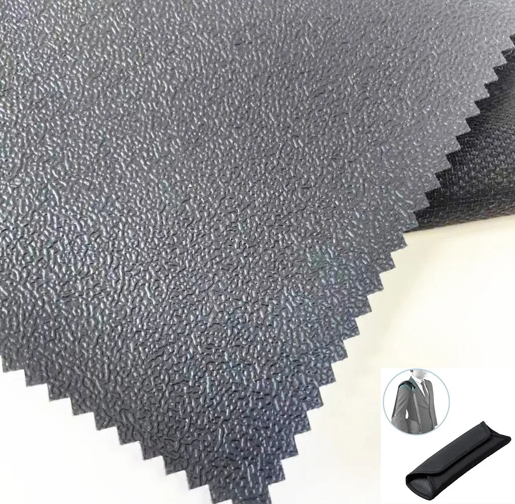 High quality anti-slip pvc leather fabric for bag should pad rough abrasive leather