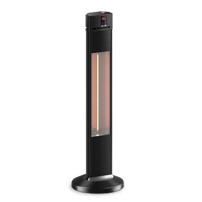 Outdoor Electric Carbon Infrared Patio Heater with Remote Control Waterproof Free-Standing Installation Household Hotels Garages