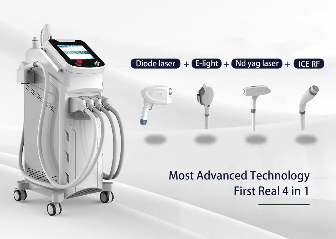 Многофункциональная косметическая машина для домашнего использования, цена, 808nm IPL Nd yag лазер для удаления волос, диодный лазер для удаления пор, ipl лазер