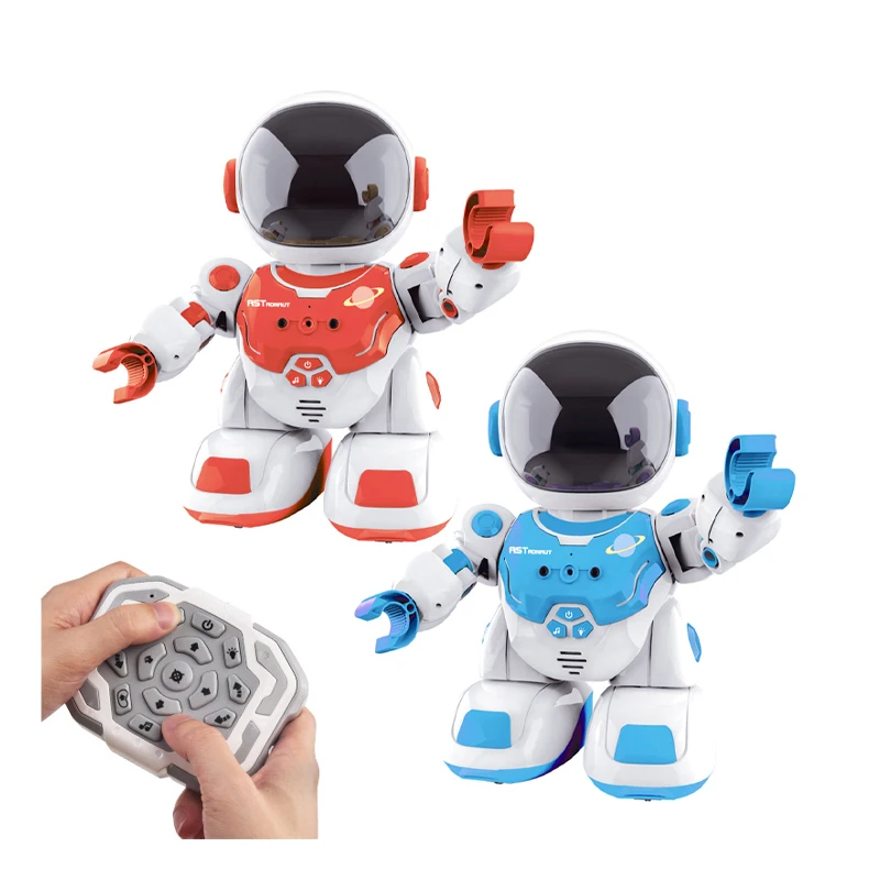 Intelligent rc new mini dancing remote control robot toy for kids with light