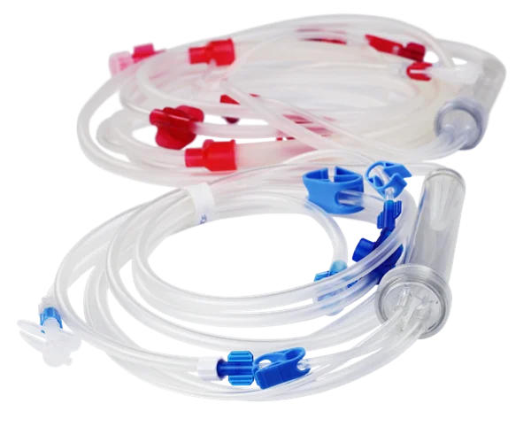 Disposable Dialysis Bloodline  circuit with pressure pillow for renal therapy