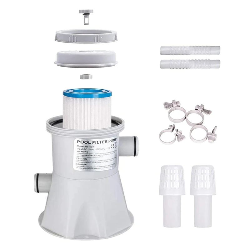 1000 Gallons ETL CE Cartridge Filter Pump Best Way to Clean Intex above Ground Swimming Pool Suitable Made of PP & ABS Material