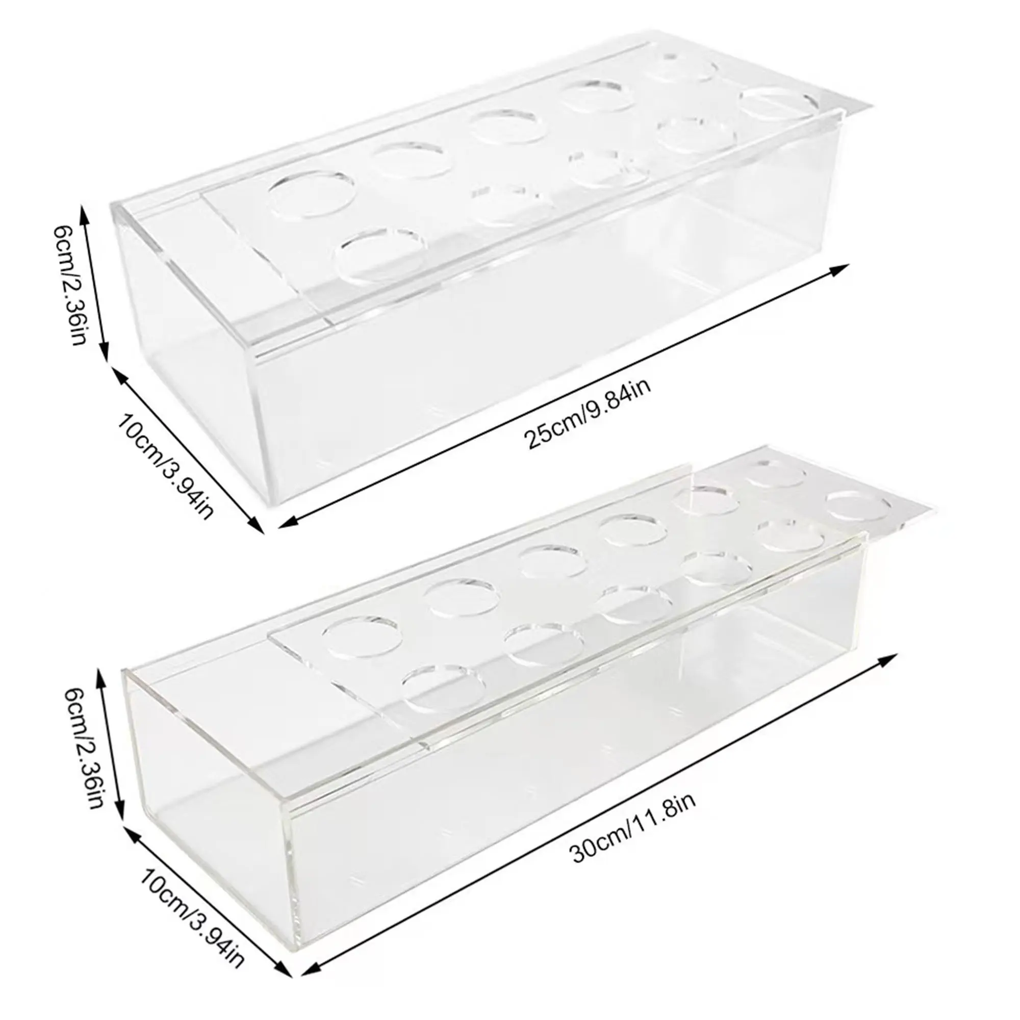 Прямоугольные Цветочные центральные низкие декоративные прямоугольные цветы прозрачные акриловые современные вазы для обеденного стола