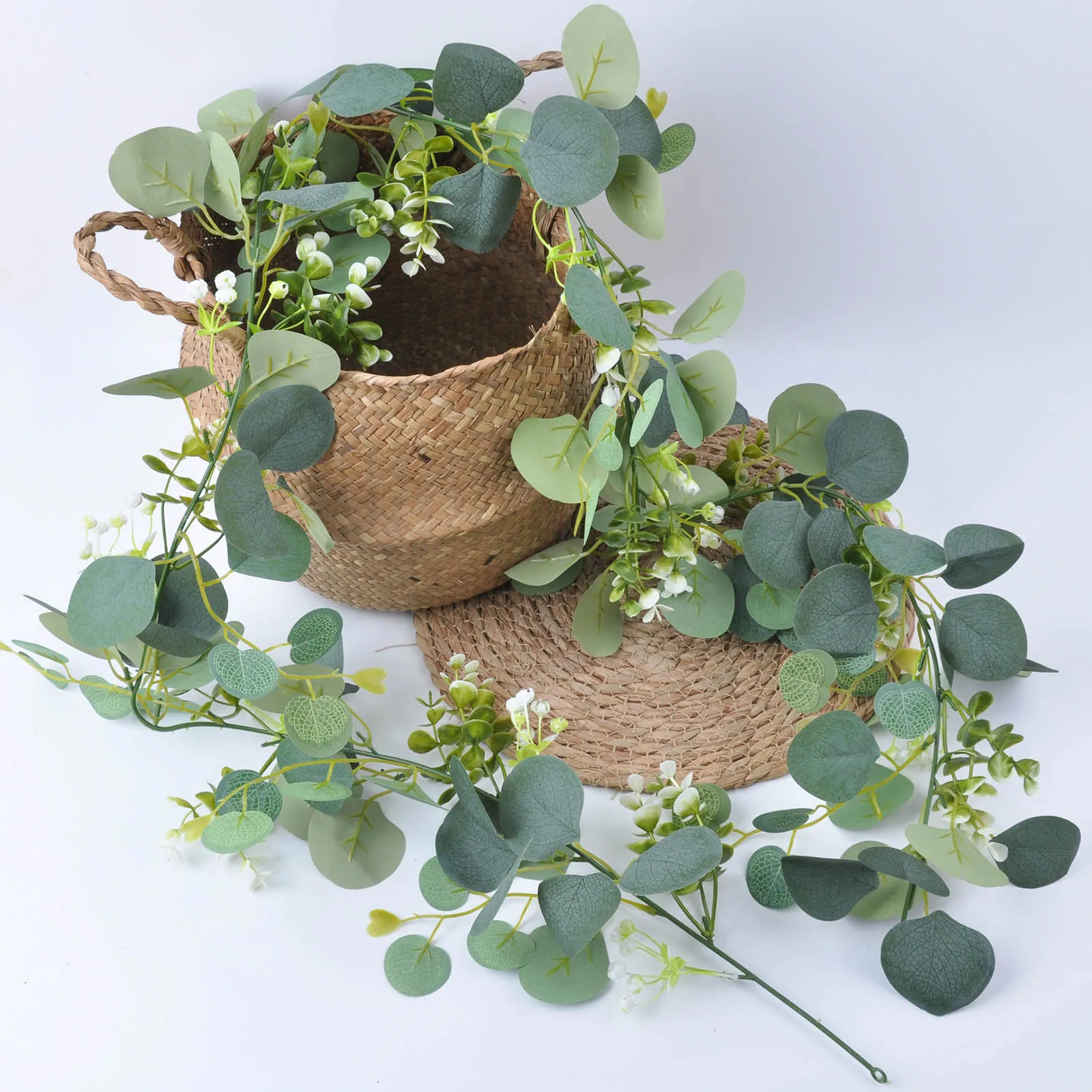 Simulated 180cm long peach blossom vine front door decoration rattan, wedding supplies hanging and winding branches