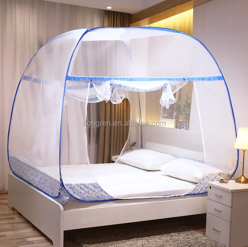 magic fiber glass  folded all size mosquito net  ,tiwn  king  size bed  net