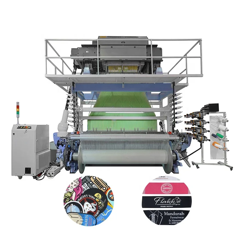 Goodfore Woven Label Machine Computerized Price Making Muller For Clothing Cutting Weaving Woven Label Machine