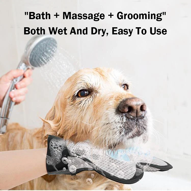 Wholesale Multifunction Cat Hair Cleaning Glove Dog Grooming Glove Pet Hair Remove Deshedding Brush Glove