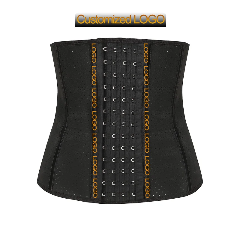 Bones Waist Trainer Pospartum Recovery Belts Waist Cincher Firm Tummy Control Shaper 9 Steel Logo Latex Support Customized