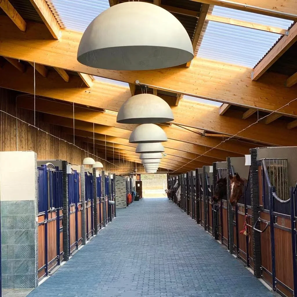 cheap horse stable with hay door and feed door