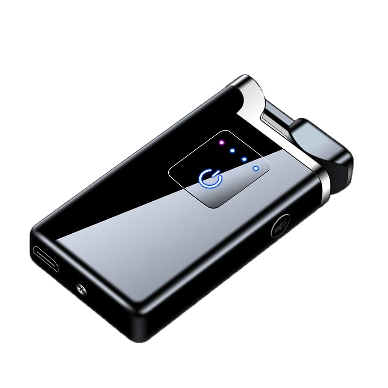 Модный дизайн двойной дуги USB Зажигалка с фонариком высокое качество электрическая зажигалка перезаряжаемая электронная сигарета