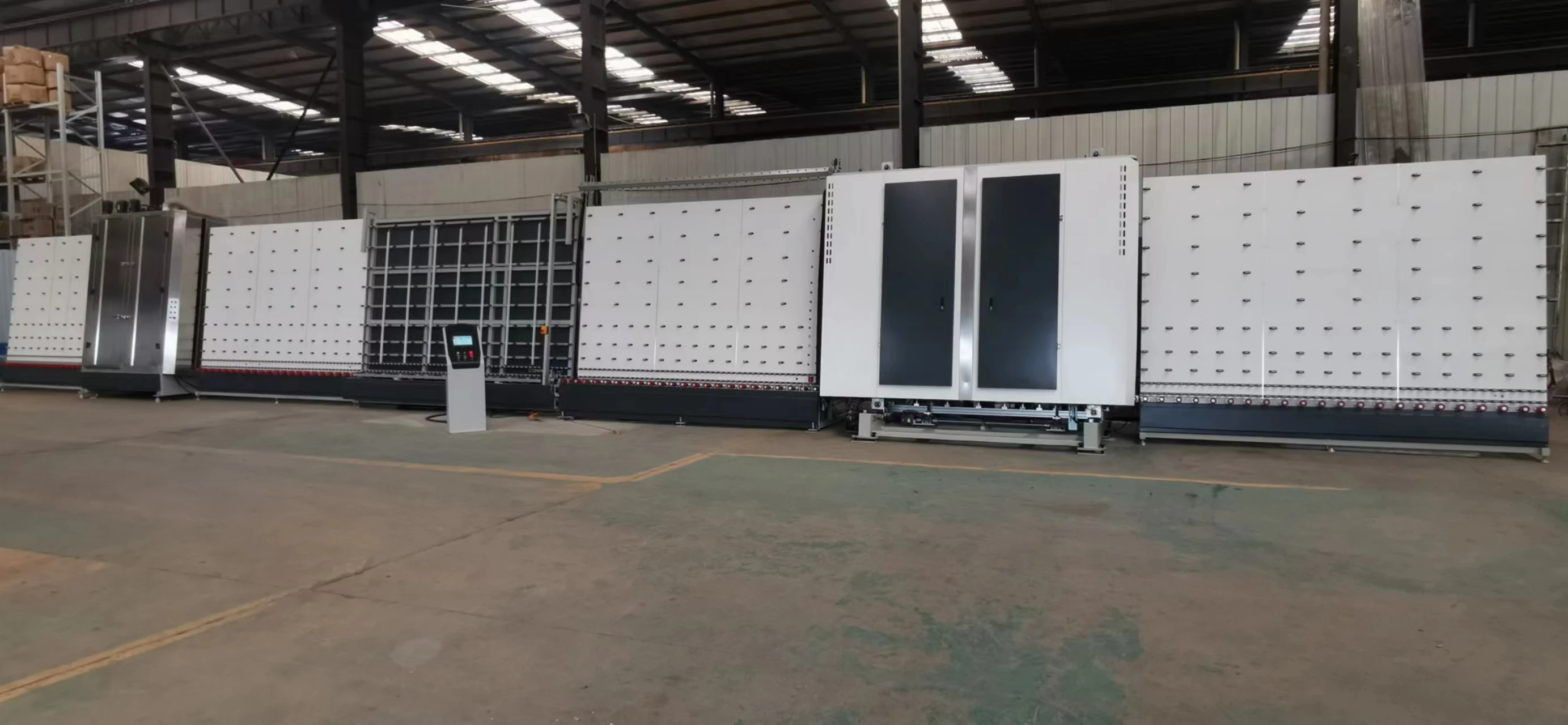 2.5 M X 3.5 M Automatic CNC Double glazing glass machine vertical production line