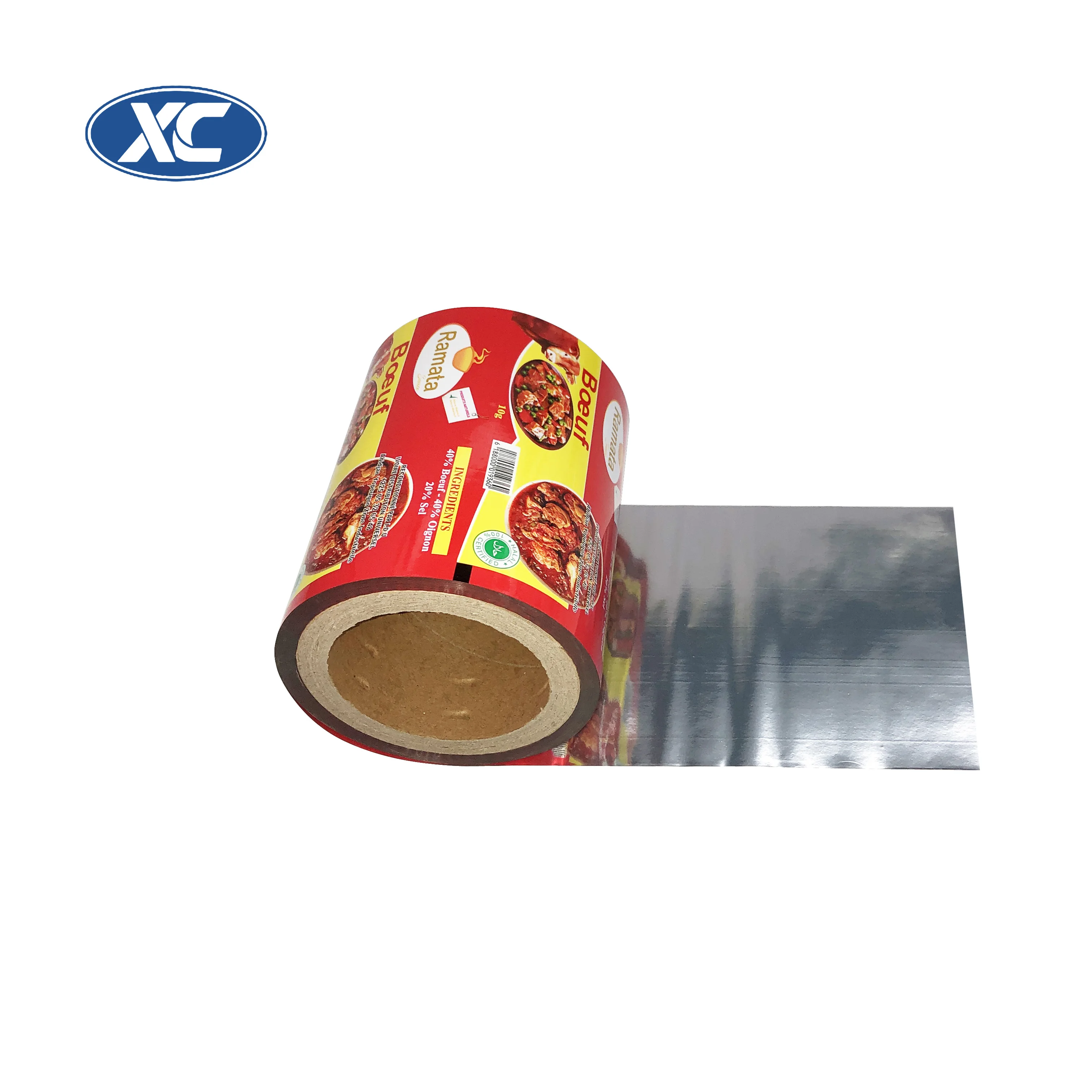 Custom Printed Laminated Material Bopp Printing Film Small Food Sauce Sachet Packaging Plastic Bag Roll Film