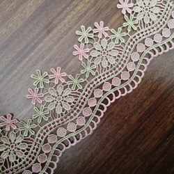 Waved Flower Lace Trim 100% Polyester Lace Ribbon Trim Embroidery 10 cm Lace Border Fabric