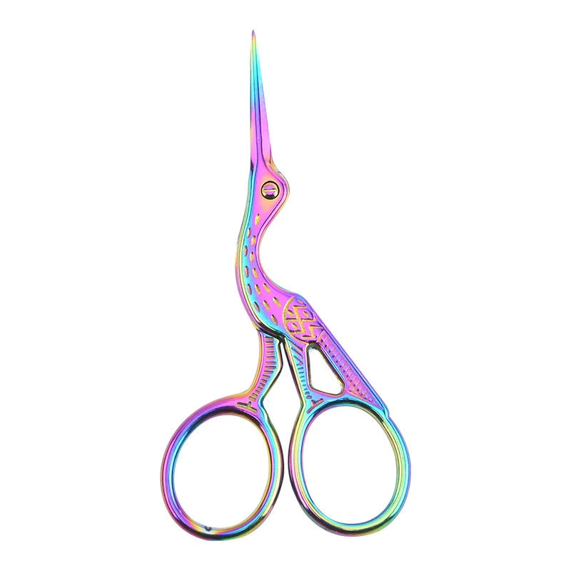 Hot selling Vintage crane shape Stainless steel beauty scissors Beauty tools scissors