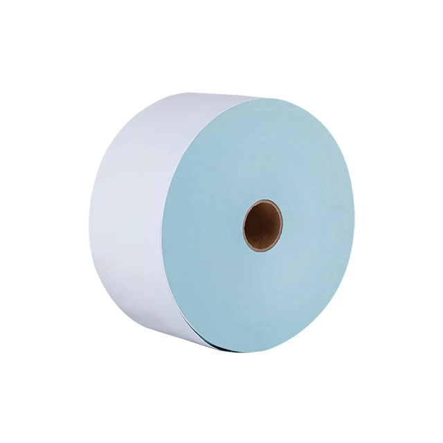 semigloss label eco masking tape 150 degrees 40.5cm 55gms polypropylene pp base label direct  transfer thermal jumbo roll