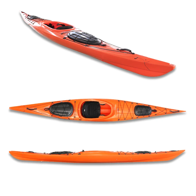 Manufacturer Hot Sell Single Person Sit In canoe/kayak Promotion Kayaks