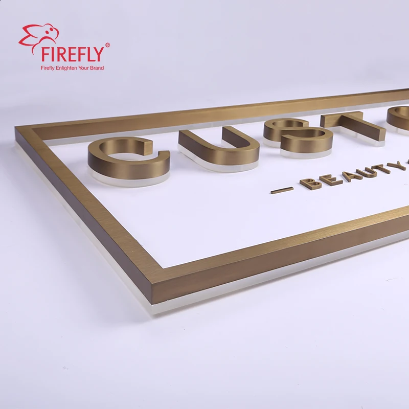 Custom Store Company Brand Logo Letter Sign Backlit Business Led Channel Signs for Beauty Salon Business