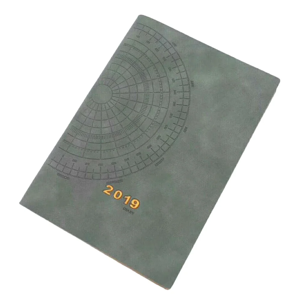 Factory price a5  suede journal notebook with debossed logo