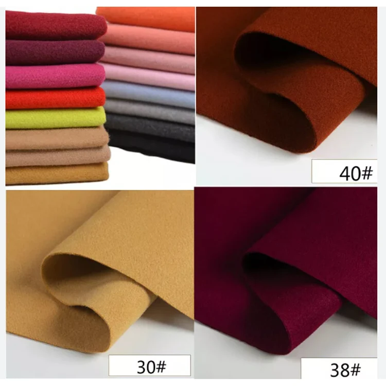 Autumn winter Pure wool fabric Wholesale custom Cashmere italian thailand knitted woven fabric for clothes