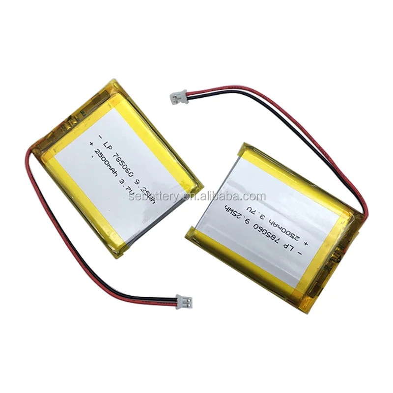 Sunease литий-полимерный аккумулятор 785060 2500 мАч с PCM 3,7 v 9.25wh литий-ионные аккумуляторы 3,7 v 2500 мА/ч, тестер батарейной емкости литиевых