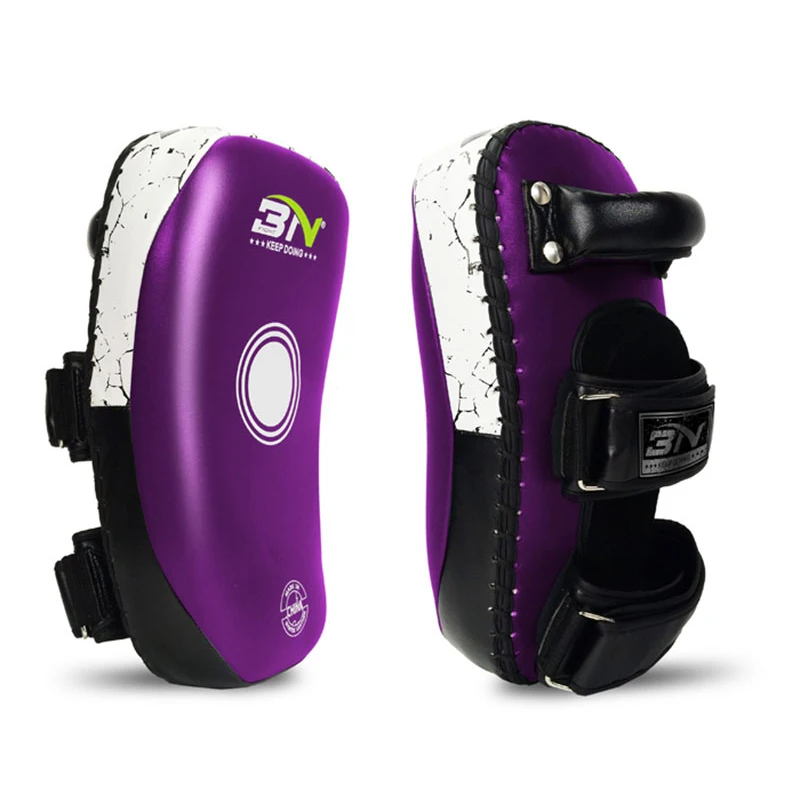 BN Discount Foot Kicking Pads New Style Hand Foot Mitts for Taekwondo Karate Muay Thai MMA Sparring Curved Strike Shield