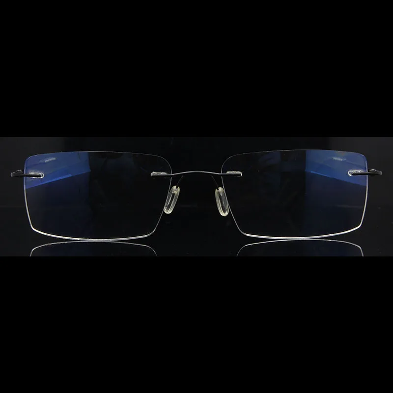 Оптовая продажа из Китая, оправы для очков без оправы CE, титановые оправы для очков без оправы
