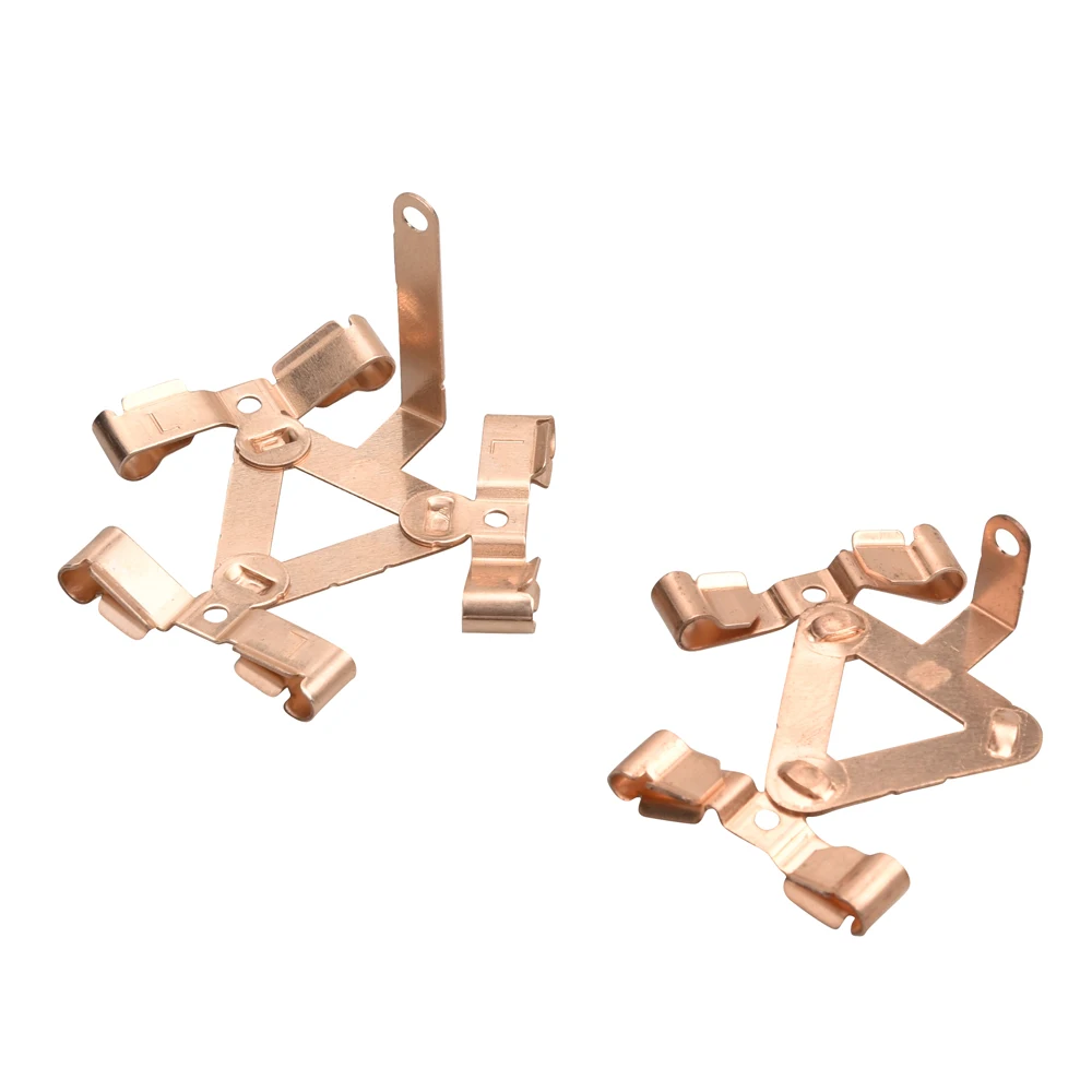 Фосфорный медный контактный разъем для штамповки, Плоский контактный разъем из Китая, сборные металлические детали с заклепками