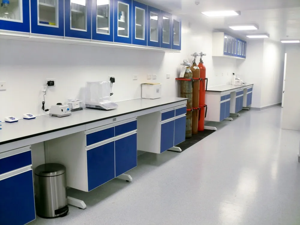 Microbiology Laboratory Equipment C-frame All-steel Structure Lab bench with reagent shelf