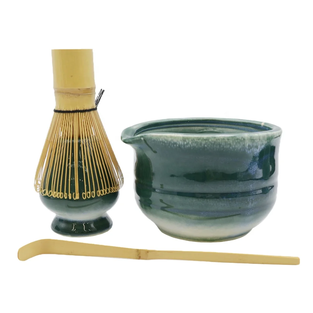 Изготовленный на заказ логотип high end craft венчик держатель matcha чаша с ноликом Набор для трансмутации глазурованная Бирюзовая керамика набор инструментов