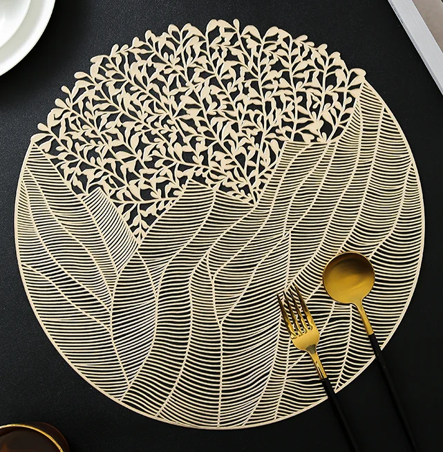 2024 Spring New design PVC placemat restaurant plastic table mats