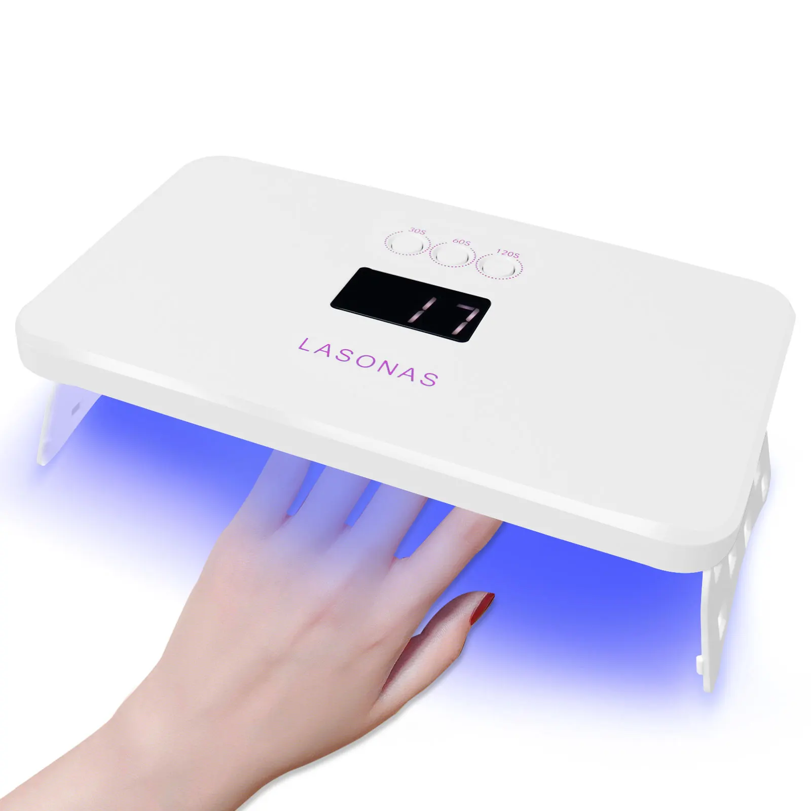 36W UV LED Nail Lamp for Nail Light Dryer with 24 Beads 3 Timer Seting( Portable Gel Nail Polish Curing Lamp