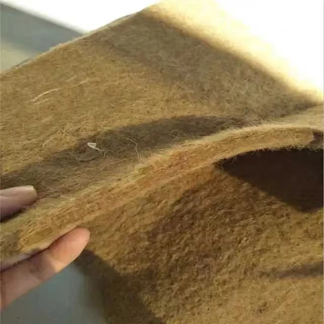 Biodegradable jute fiber grass grow mat for microgreens grow mat natural jute felt hemp grow pads for green leaf plants