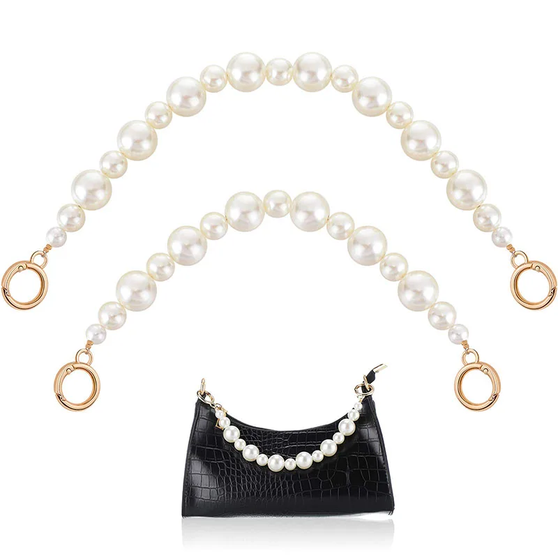Wholesale bag decoration accessories pearl tote handbag chain  for Women Handbag Purse