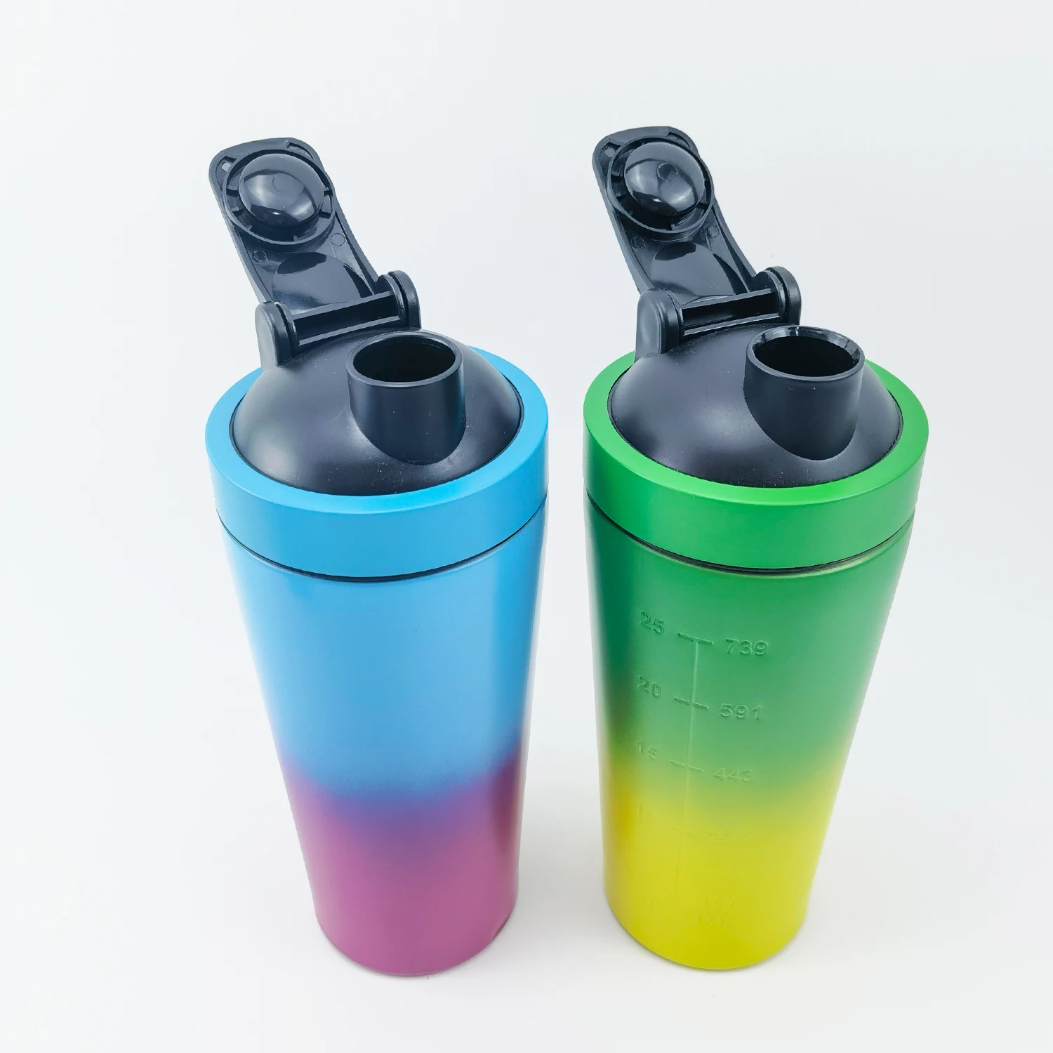 750ml Stainless Steel Protein Shaker for Gym Fitness Direct Drinking Sport Cup with Lid 800ml & 700ml Capacity